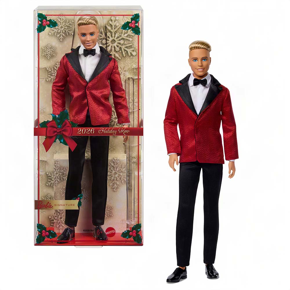 Barbie Signature Holiday Ken 2026 – Muñeco de Colección JJX86