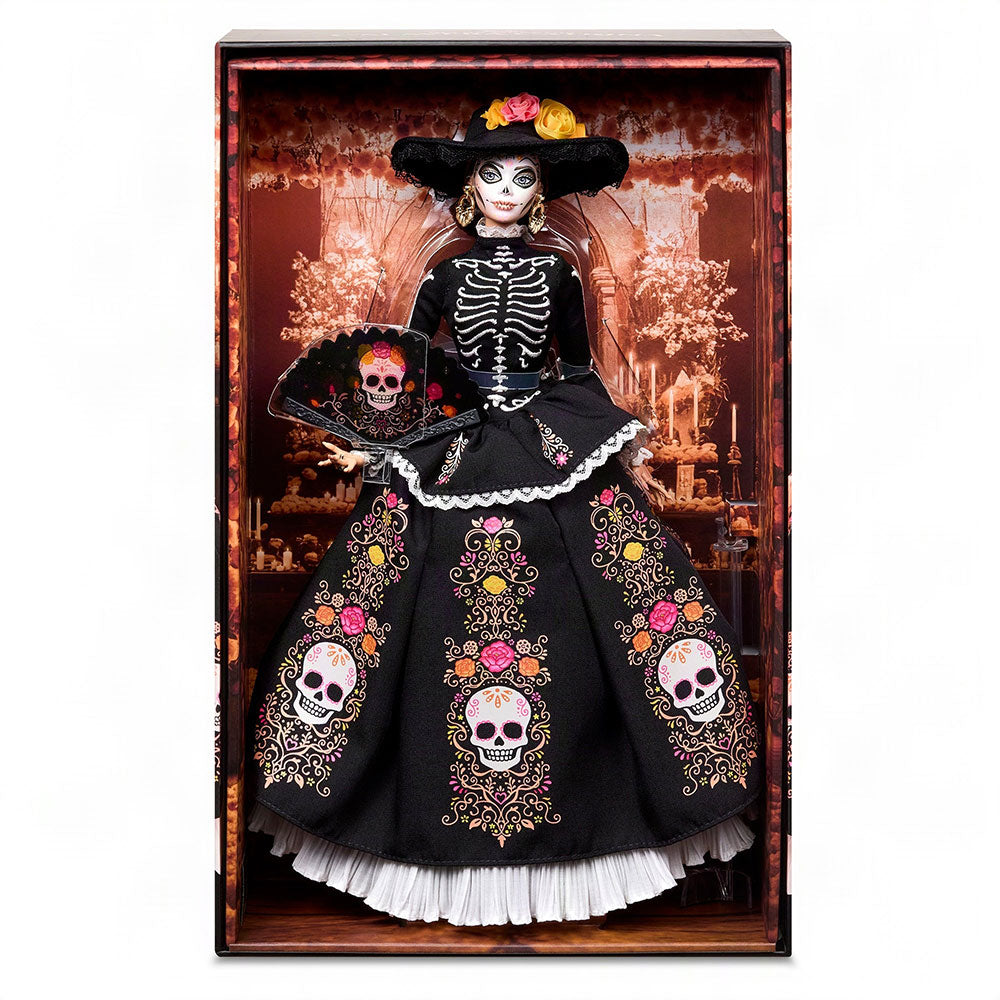 Barbie Signature Día de Muertos Calavera Catrina: Muñeca de Colección con Base, Edad 6+