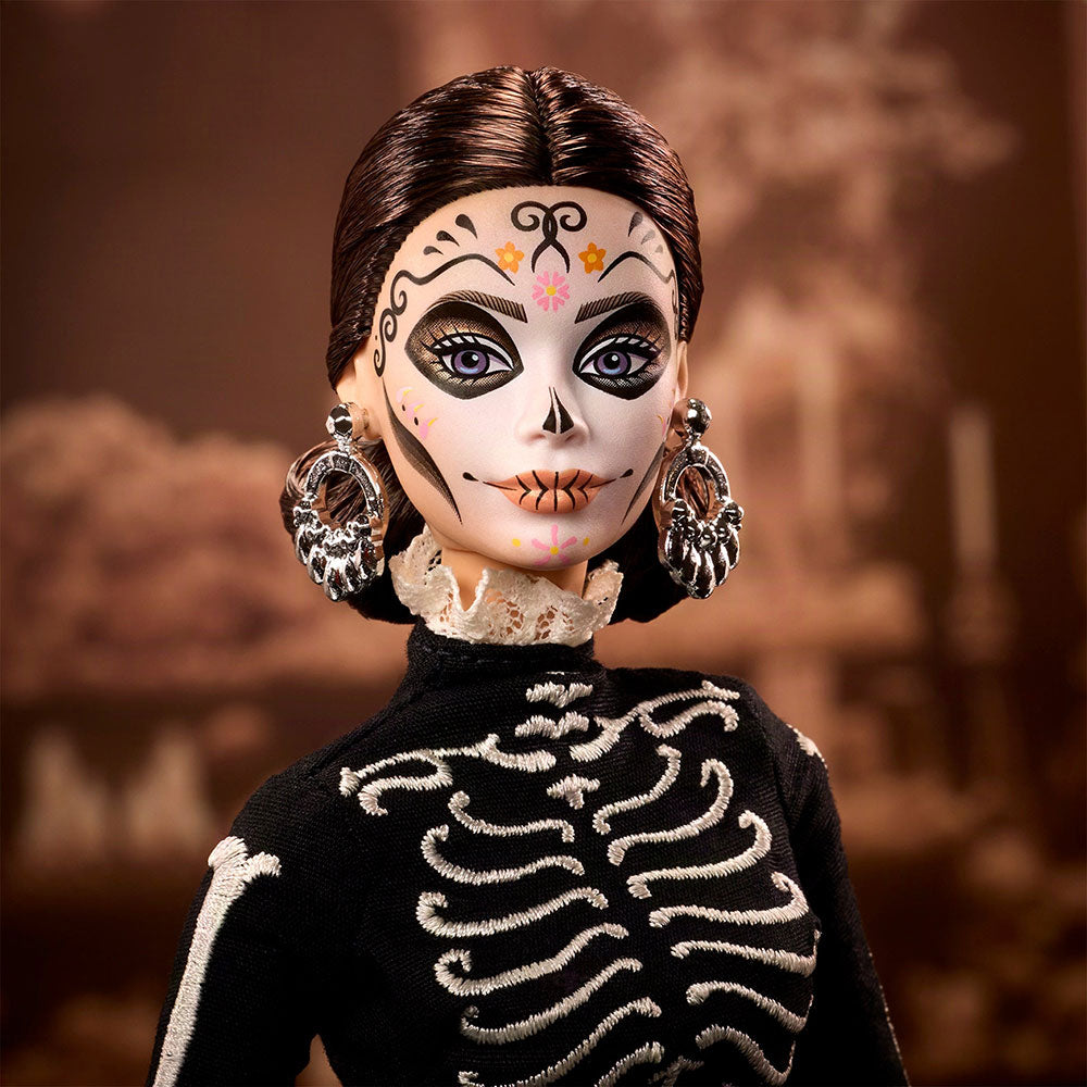 Barbie Signature Día de Muertos Calavera Catrina: Muñeca de Colección con Base, Edad 6+