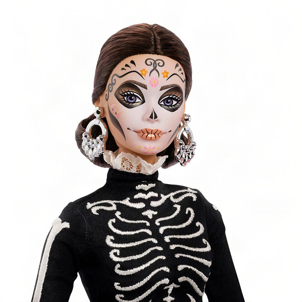 Barbie Signature Día de Muertos Calavera Catrina: Muñeca de Colección con Base, Edad 6+
