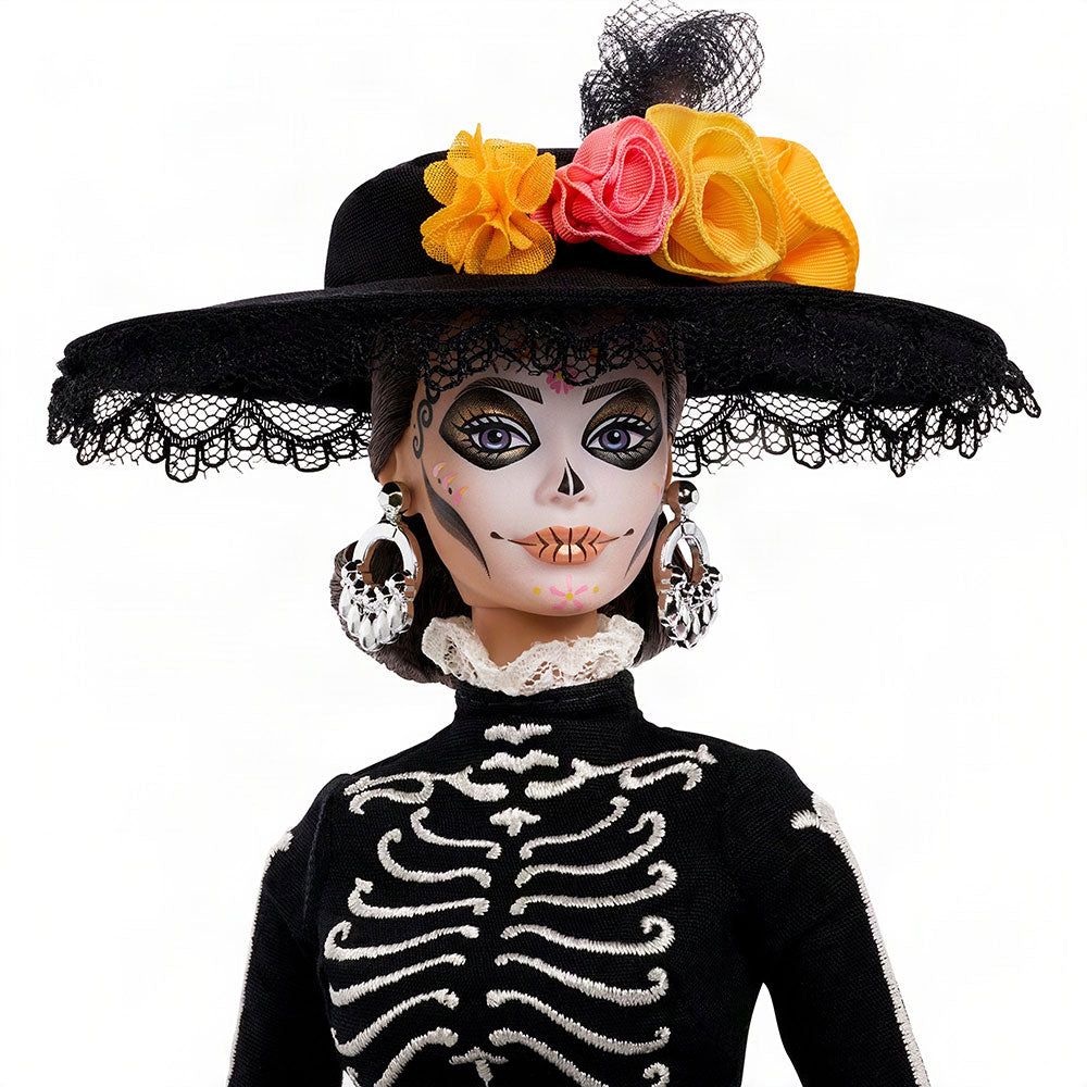 Barbie Signature Día de Muertos Calavera Catrina: Muñeca de Colección con Base, Edad 6+