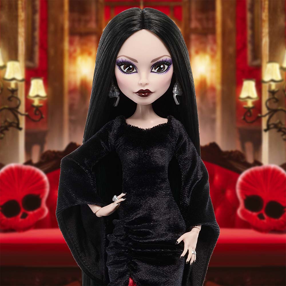 Monster High Skullector x Wednesday Morticia Addams Doll – Edición de Colección, muñecas y muñecos