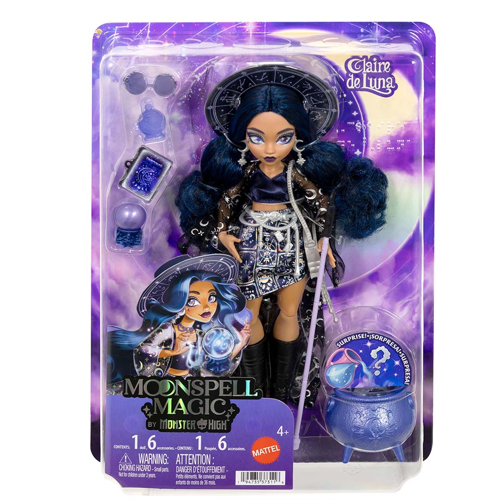 Monster High Moonspell Magic – Muñeca Claire de Luna