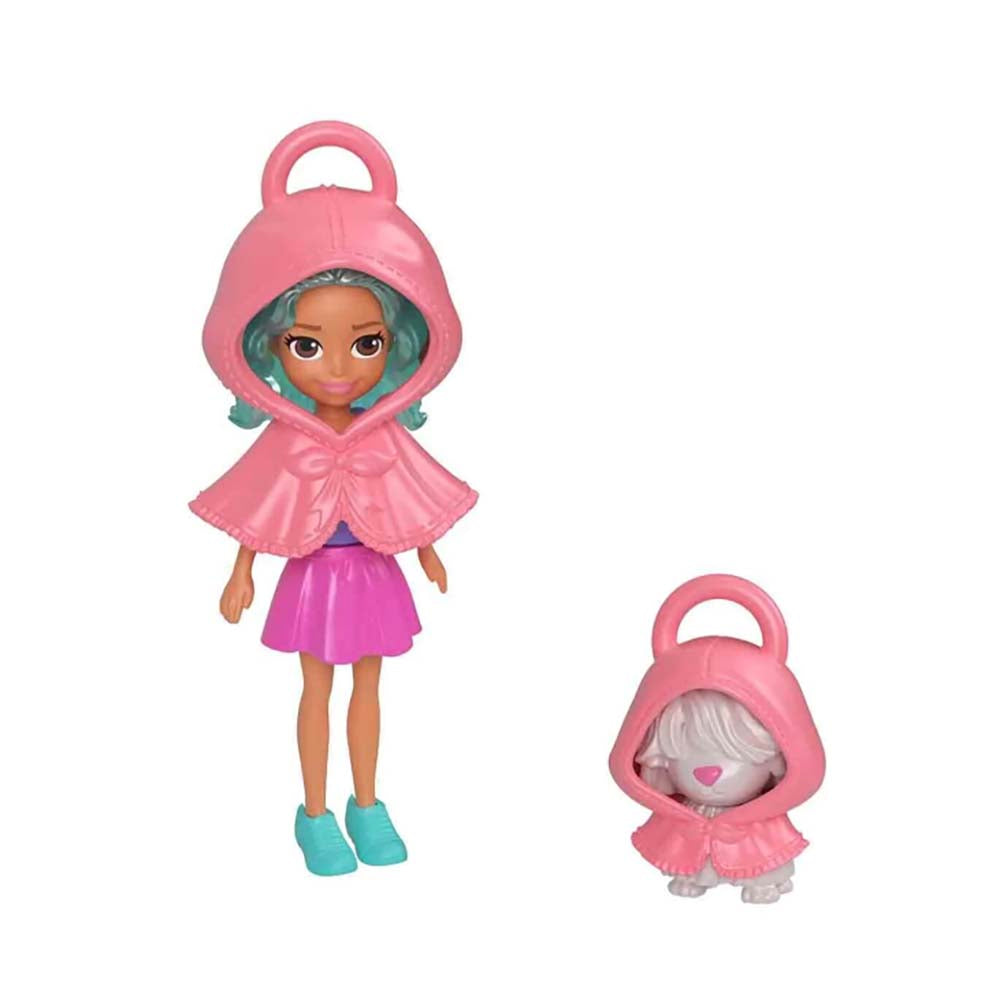 Polly Pocket Kit Estilo Llavero Durazno JKR46, muñecas y muñecos