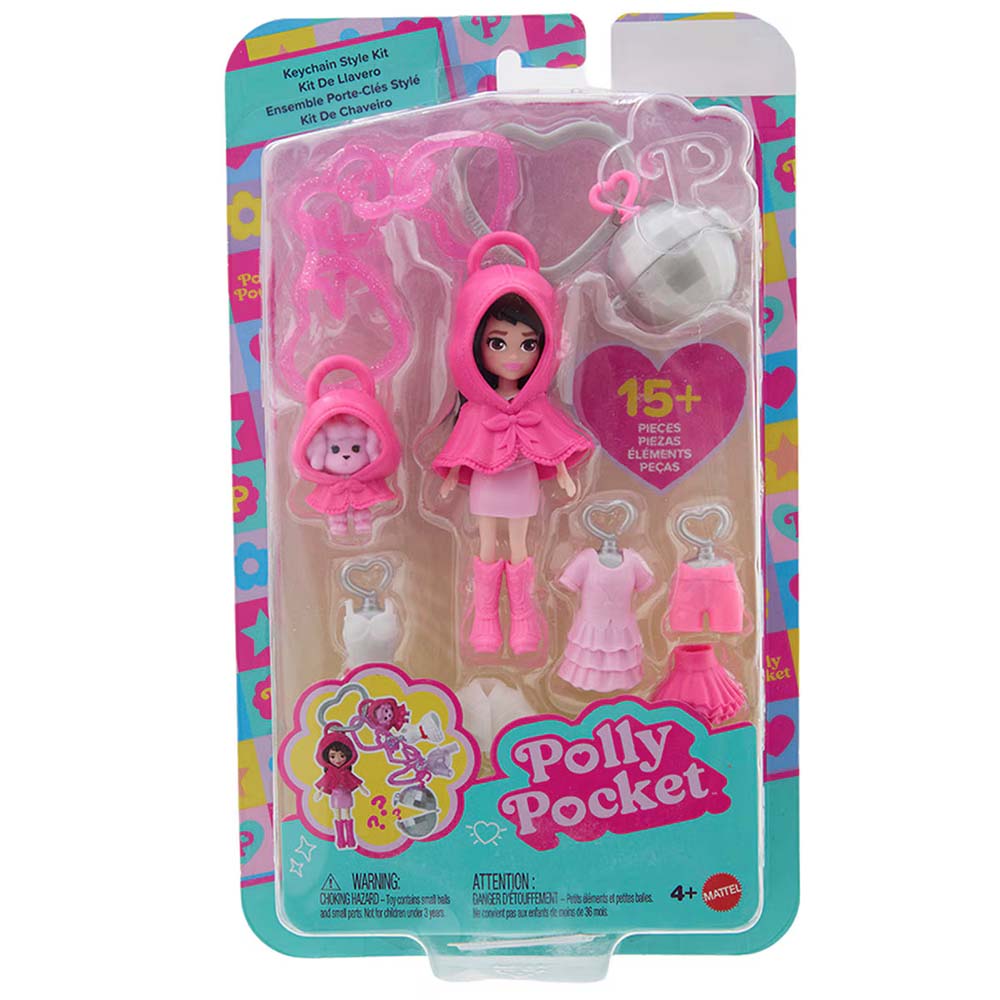 Polly Pocket Kit Estilo Llavero Rosa JKR46
