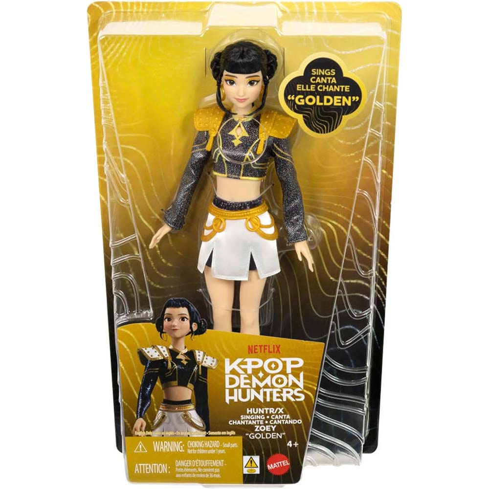 K-Pop Demon Hunters – Muñeca Cantante Zoey “Golden” JRN39
