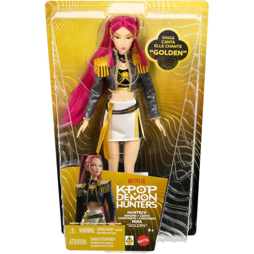 K-Pop Demon Hunters – Muñeca Cantante Mira “Golden” JRN39