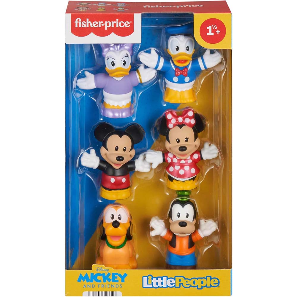 Fisher-Price Little People Disney Mickey Mouse y sus Amigos Set de 6 Figuras JHD08