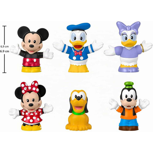 Fisher-Price Little People Disney Mickey Mouse y sus Amigos Set de 6 Figuras JHD08