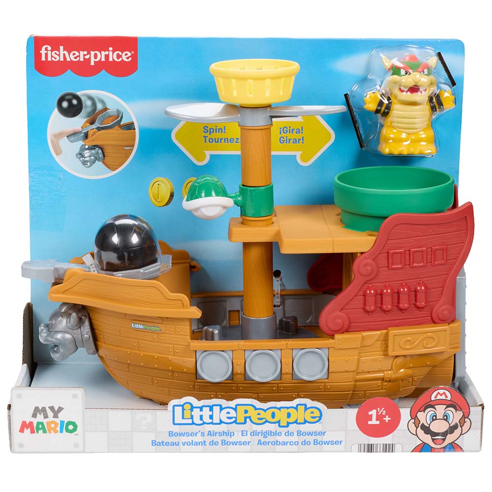 Fisher-Price Little People My Mario Bowser's Dirigible JHG62
