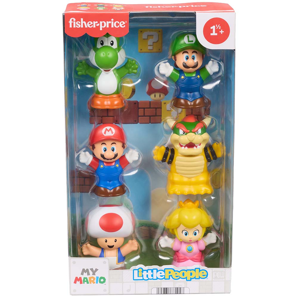 Fisher-Price Little People My Mario Figura Pack de 6 JHG63
