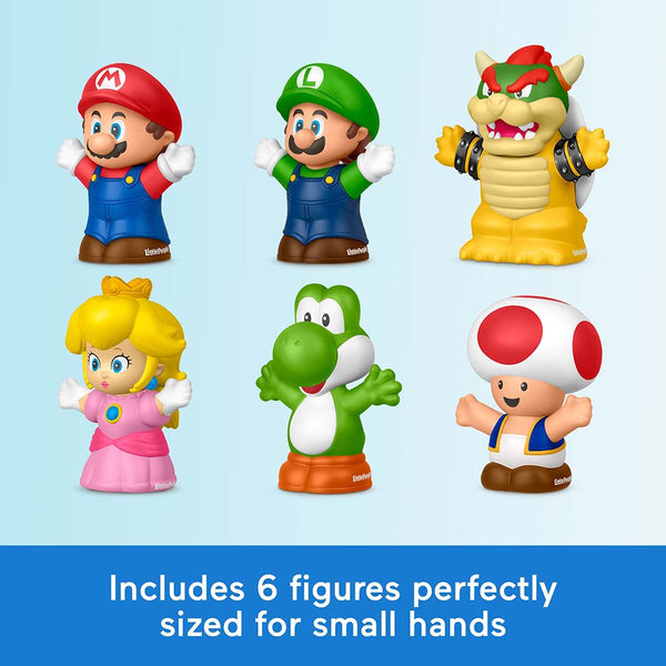 Fisher-Price Little People My Mario Figura Pack de 6 JHG63