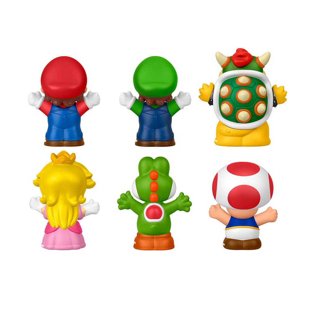 Fisher-Price Little People My Mario Figura Pack de 6 JHG63, figuras de colección