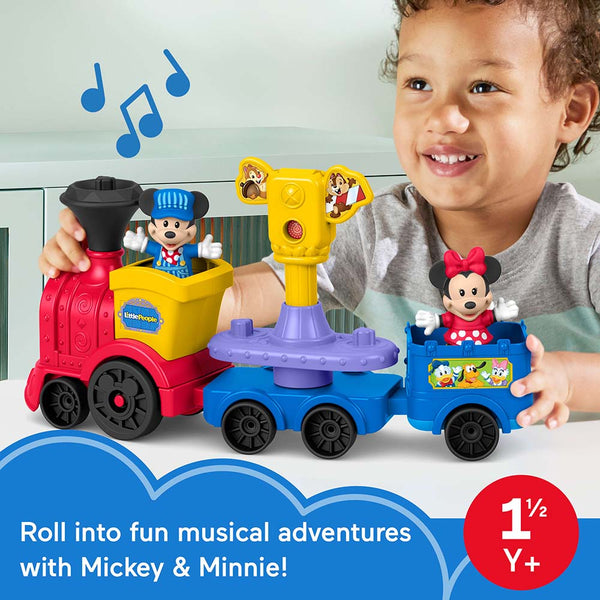 Fisher-Price Little People Disney Jr Tren Musical Mickey y Minnie JKB04