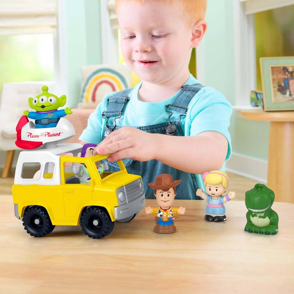 Little People Toy Story Camión Pizza Planet con Figuras JMJ89, figuras de colección