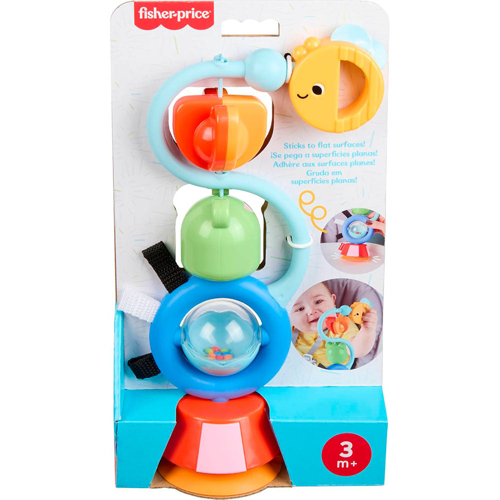 Fisher-Price Juguete para Trona con Sonidos Sensoriales: Juguete de Estimulación para Bebés - Edad 3M+