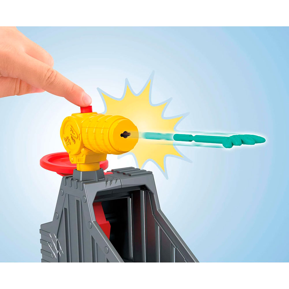 Fisher-Price Imaginext Jurassic World Lanzador Triceraptor, figuras de acción y colección