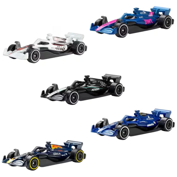 Hot Wheels Pack 5 Coches Fórmula 1 Escala 1:64 JLN11