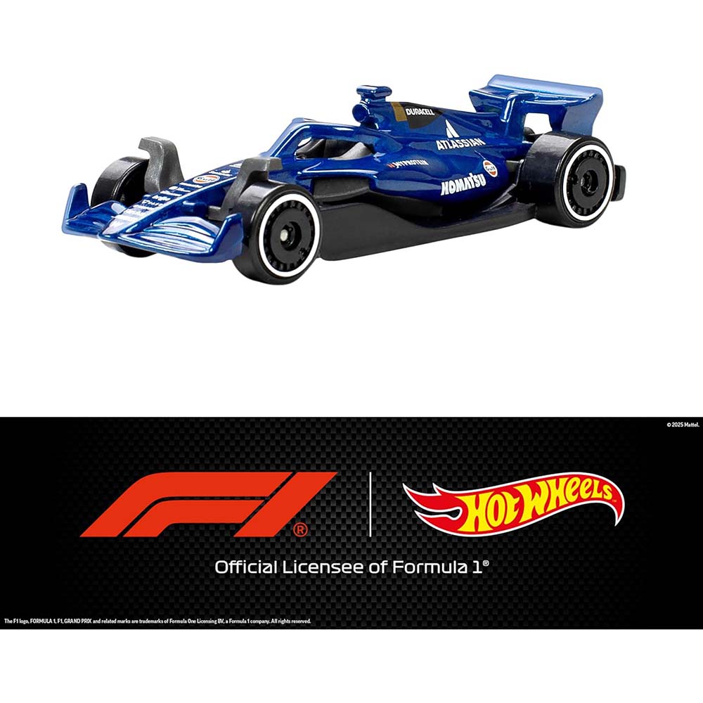 Hot Wheels Pack 5 Coches Fórmula 1 Escala 1:64 JLN11, vehículos en paquete a escala 1:64