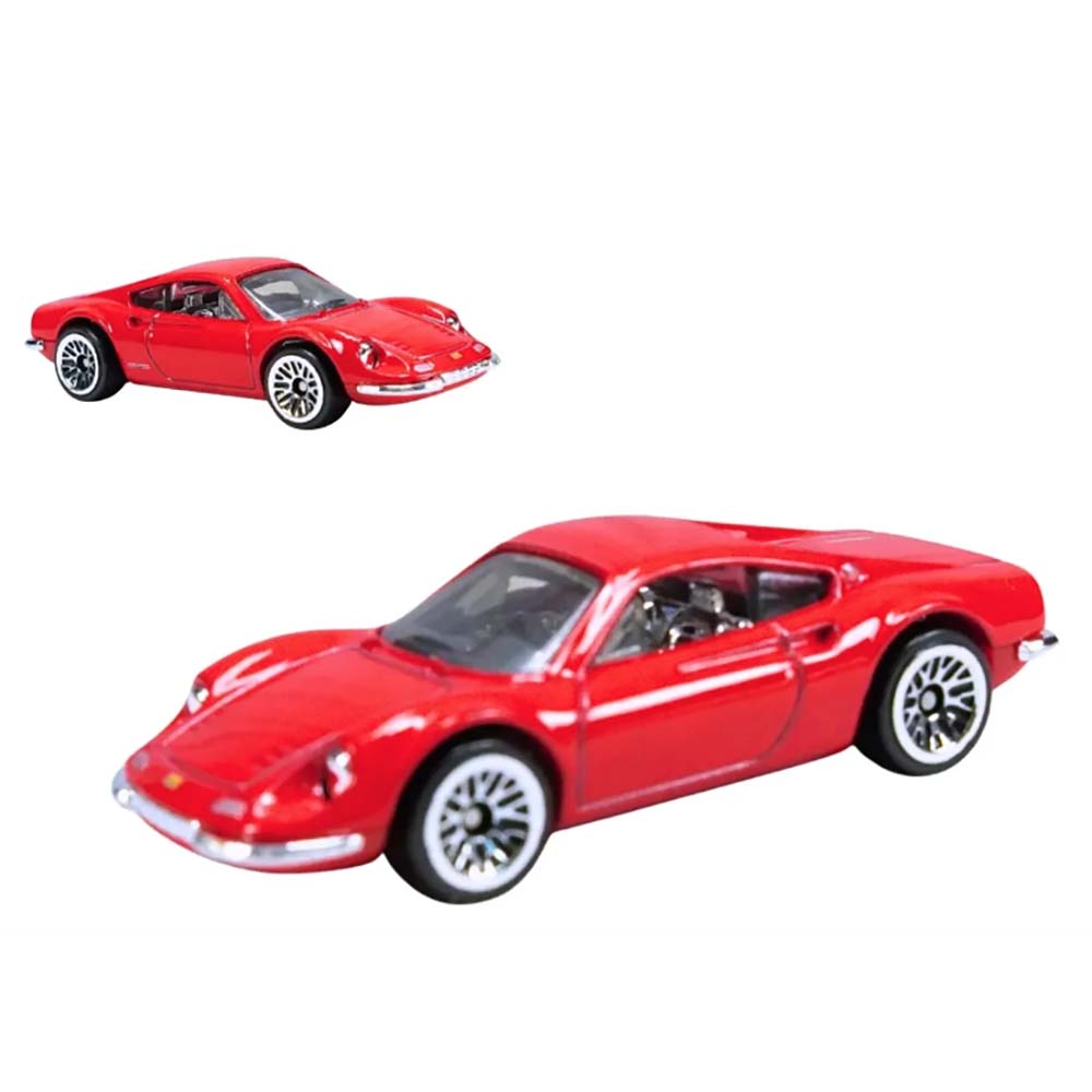 Hot Wheels Ferrari Pack de 5 Vehículos a Escala 1:64 JLN12, vehículos en paquete a escala 1:64
