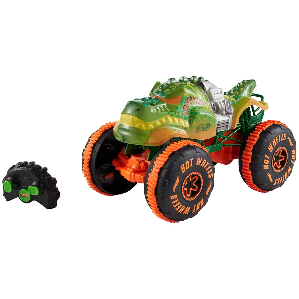 Hot Wheels Monster Trucks RC Rageasaur Escala 1:15 RC JBH03, vehículos a control remoto
