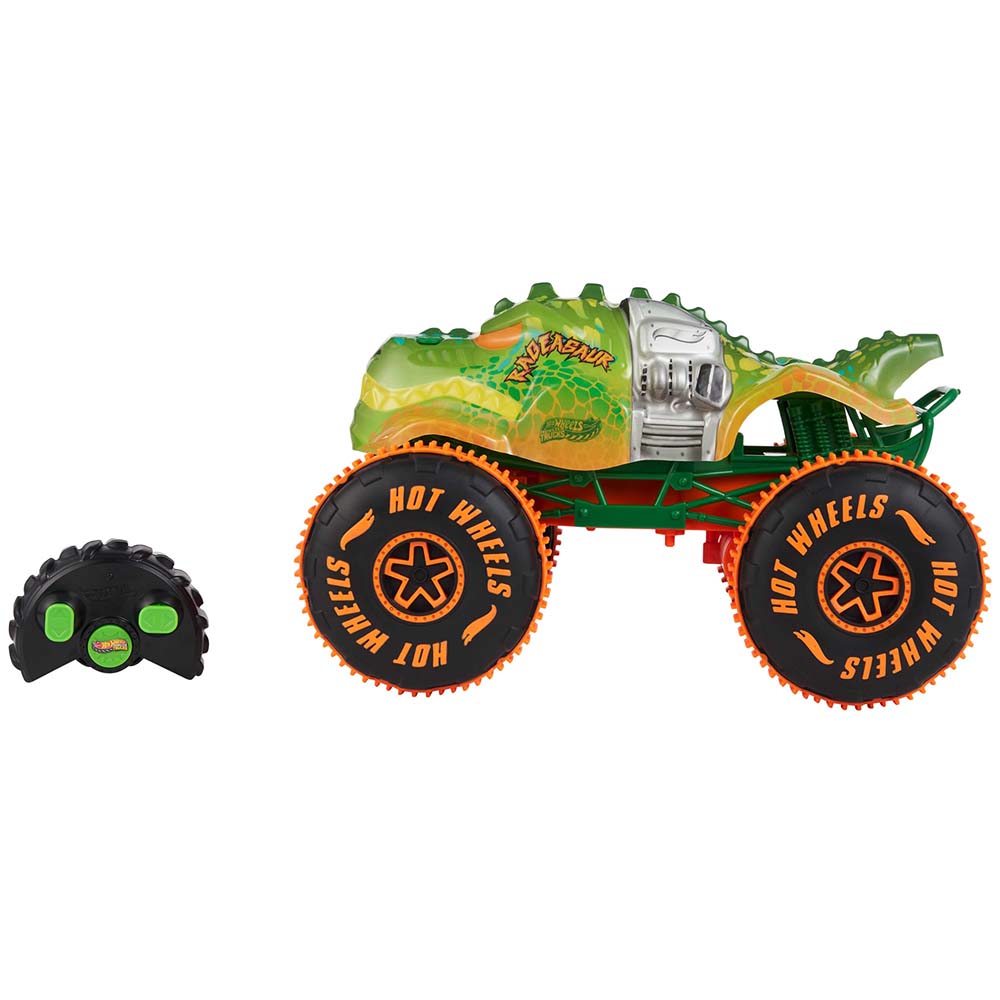 Hot Wheels Monster Trucks RC Rageasaur Escala 1:15 RC JBH03, vehículos a control remoto