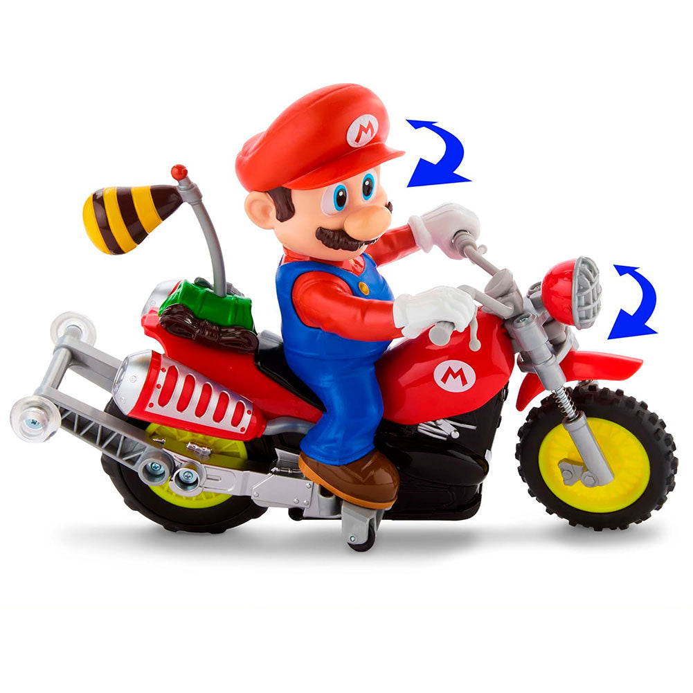 Hot Wheels RC Mario Wheelie Motocross, vehículos a control remoto