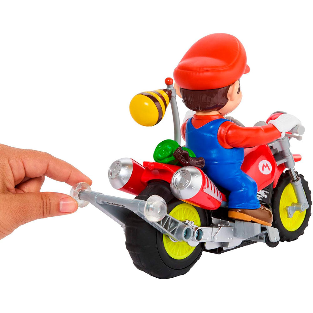 Hot Wheels RC Mario Wheelie Motocross, vehículos a control remoto
