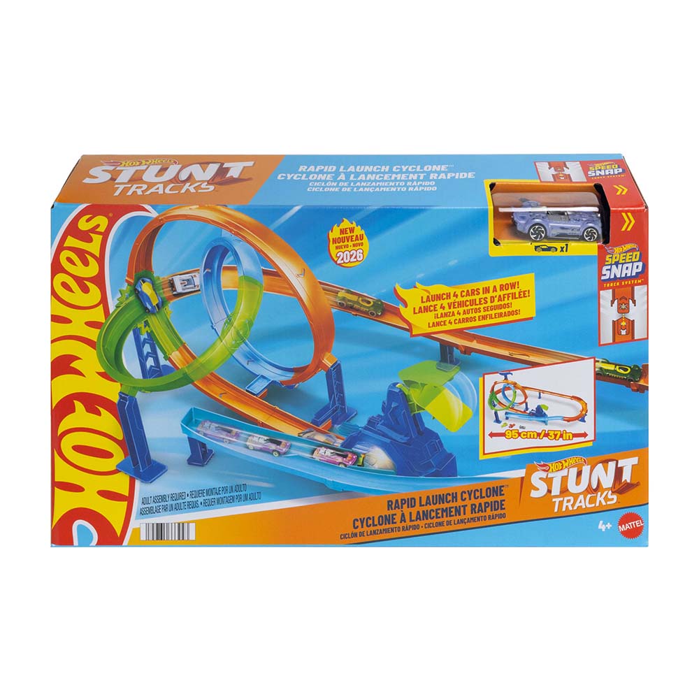 Hot Wheels Stunt Tracks Rapid Launch Cyclone JHK73