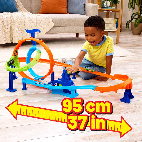 Hot Wheels Stunt Tracks Rapid Launch Cyclone JHK73