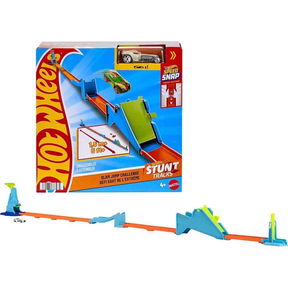 Hot Wheels Stunt Tracks Slam Jump Challenge JHK76