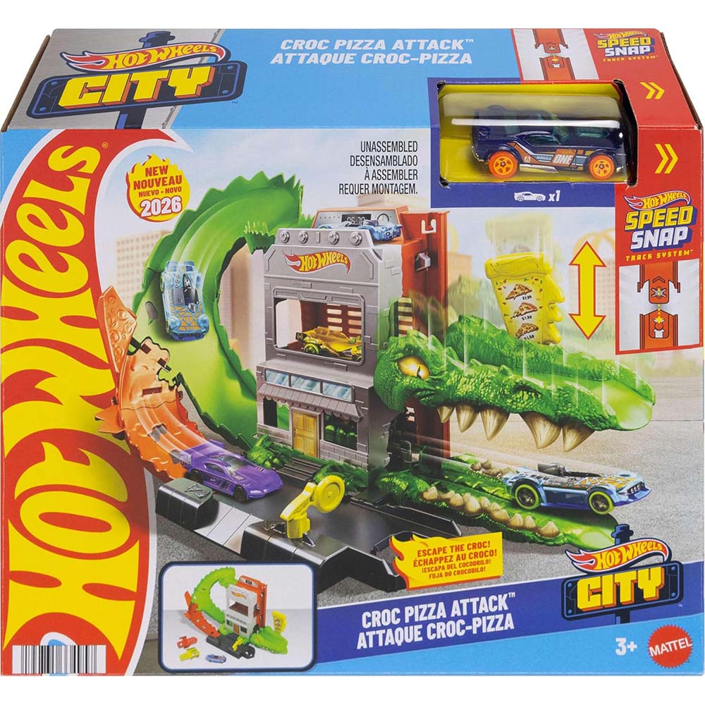 Hot Wheels City Croc Pizza Attack HDR29