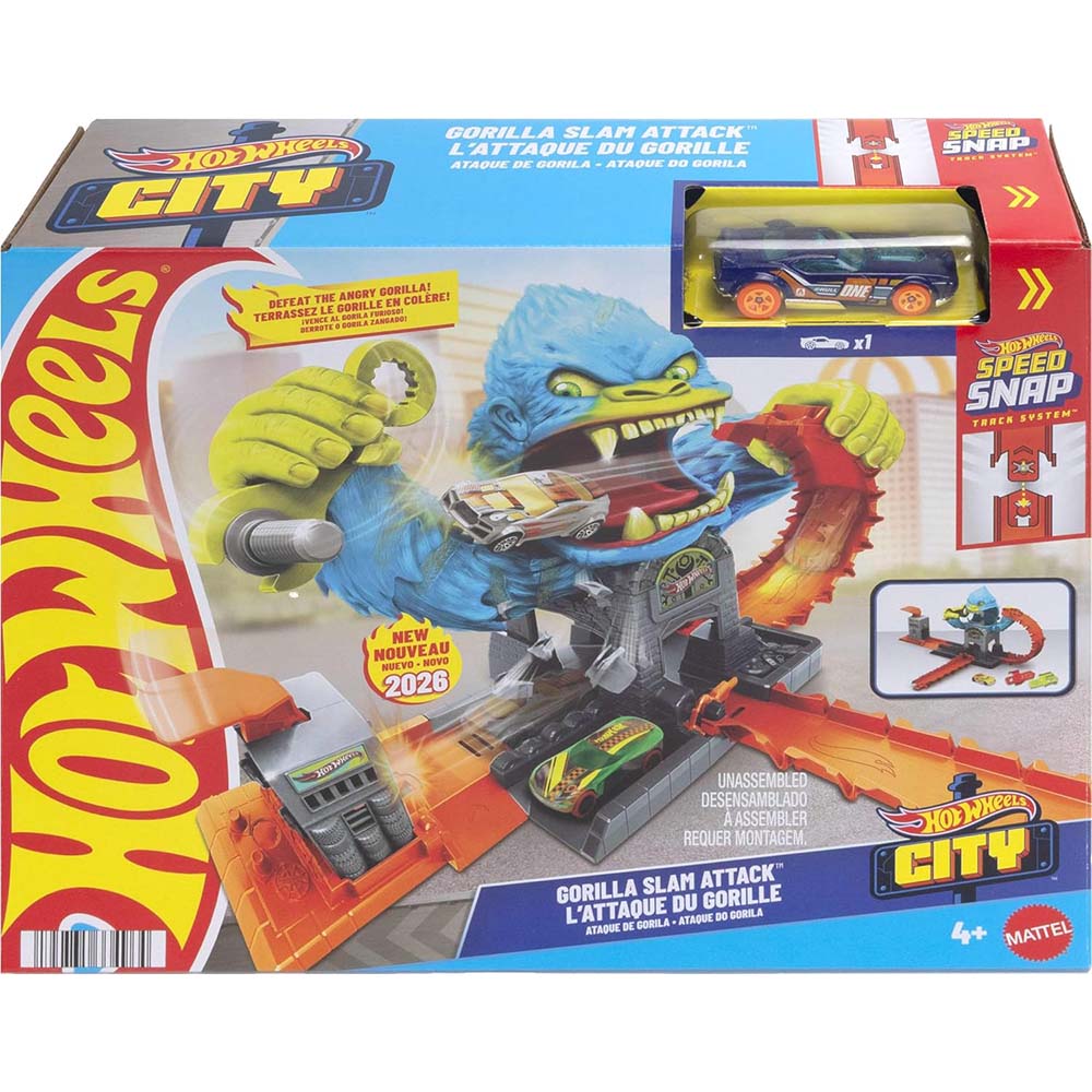Hot Wheels City Gorilla Slam Attack HDR29