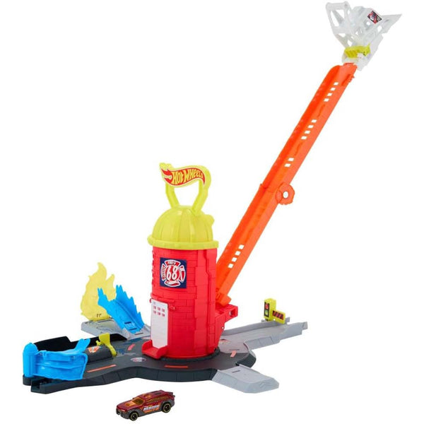 Hot Wheels City Super Pista Estación de Bomberos JHL95