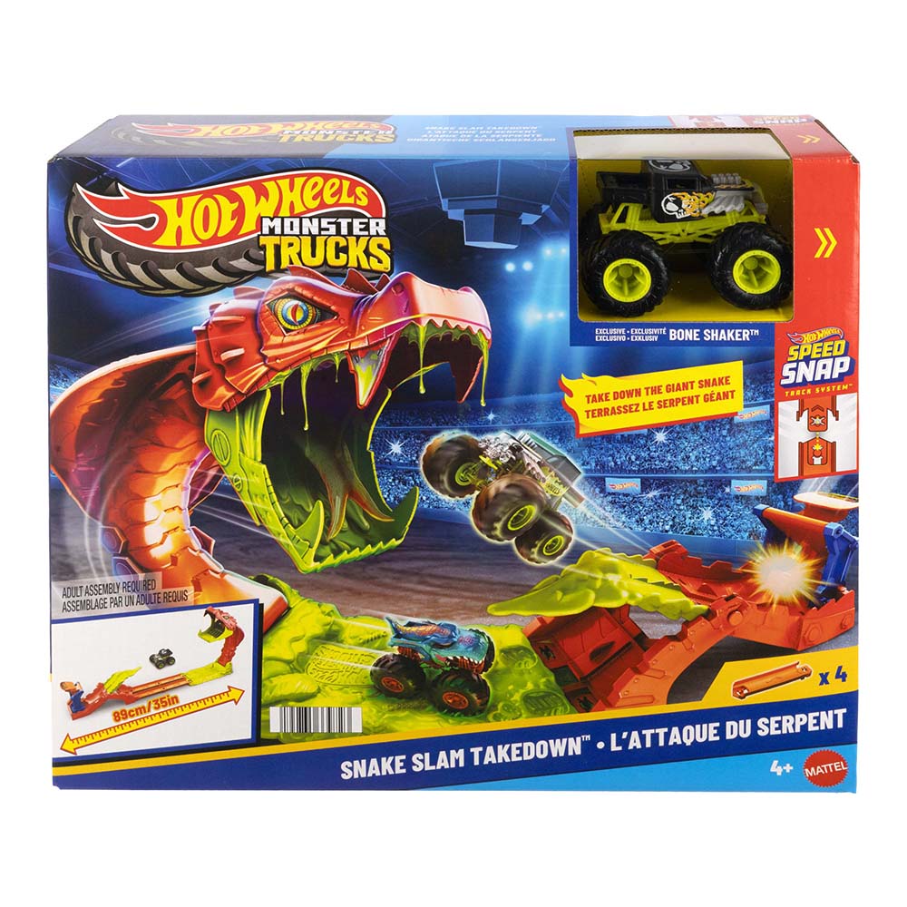 Hot Wheels Monster Trucks Snake Slam Takedown JJN44