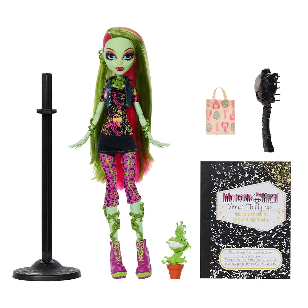 Monster High Boo-Riginal Creeproduction Venus Mcflytrap JHK58, muñecas y muñecos