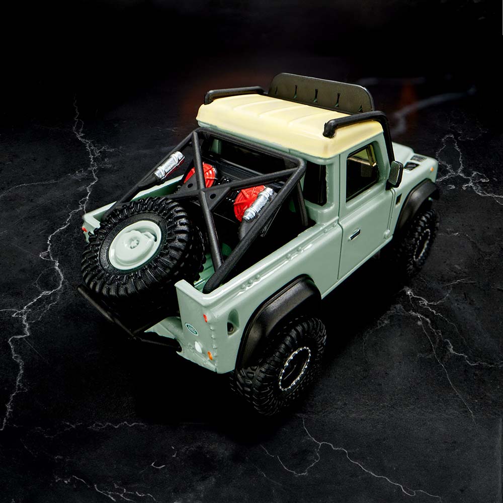Hot Wheels Elite 64 Series Land Rover Defender 90 Pickup HGW12, autos de juguete