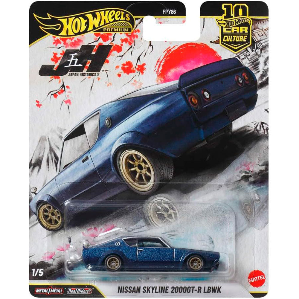 Hot Wheels Car Culture Nissan Skyline 2000GT-R LBWK: Auto de Colección 1:64 - Edad 3+