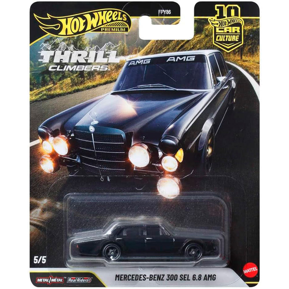 Hot Wheels Car Culture Mercedes-Benz 300 SEL 6.8 AMG: Auto de Colección 1:64 - Edad 3+