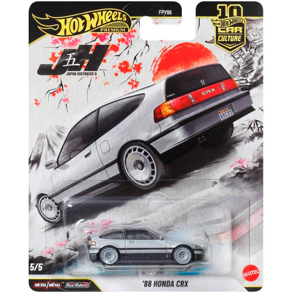 Hot Wheels Car Culture Honda CR-X '88 Auto: Auto de Colección 1:64 - Edad 3+