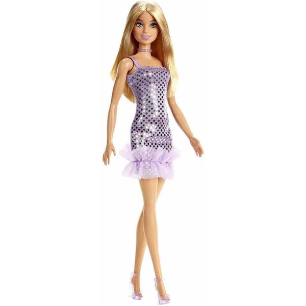 Barbie Fashion & Beauty Glitz Vestido de Noche Lila T7580
