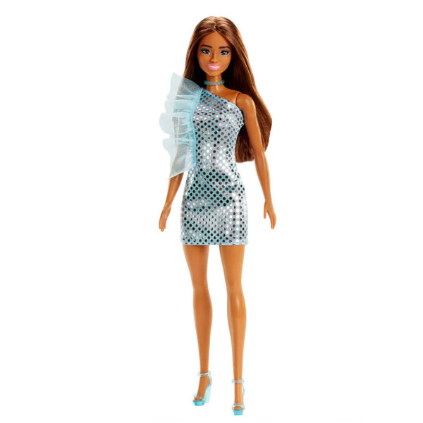 Barbie Fashion & Beauty Glitz Vestido de Noche Azul T7580