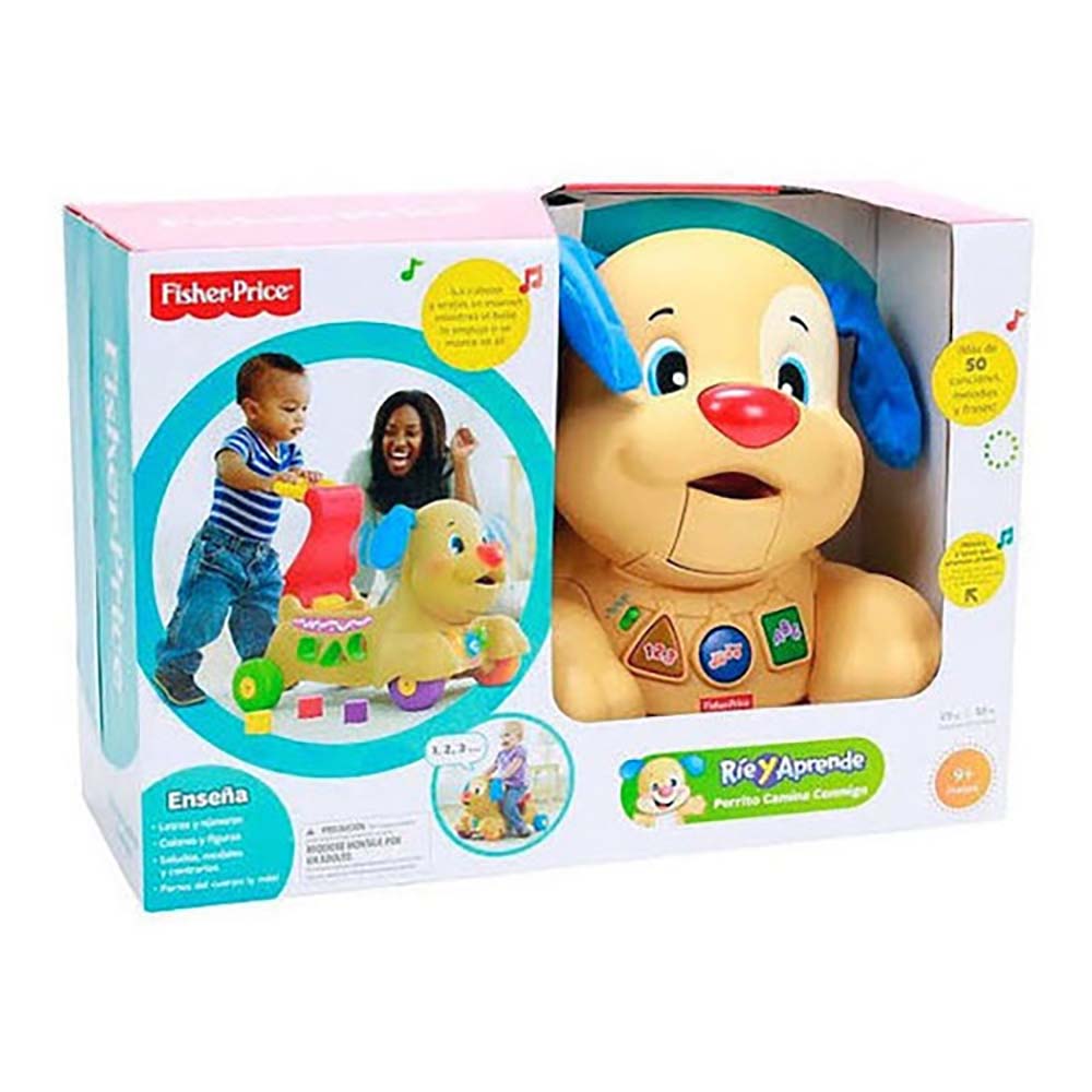 Juega Conmigo Rueda Conmigo Fisher Price FP RIE Y APRENDE PERRITO