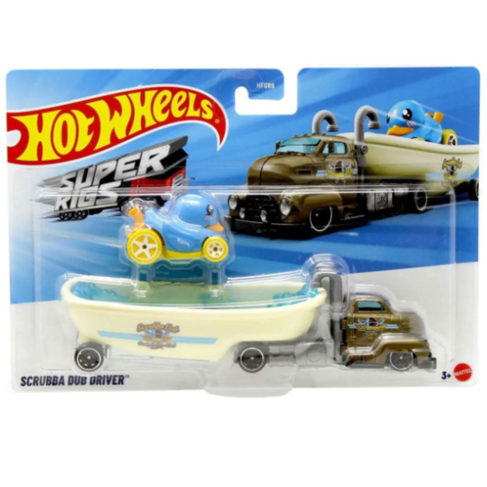 HOT WHEELS SUPER RIGS - SCRUBBA DUB DRIVER BDW51