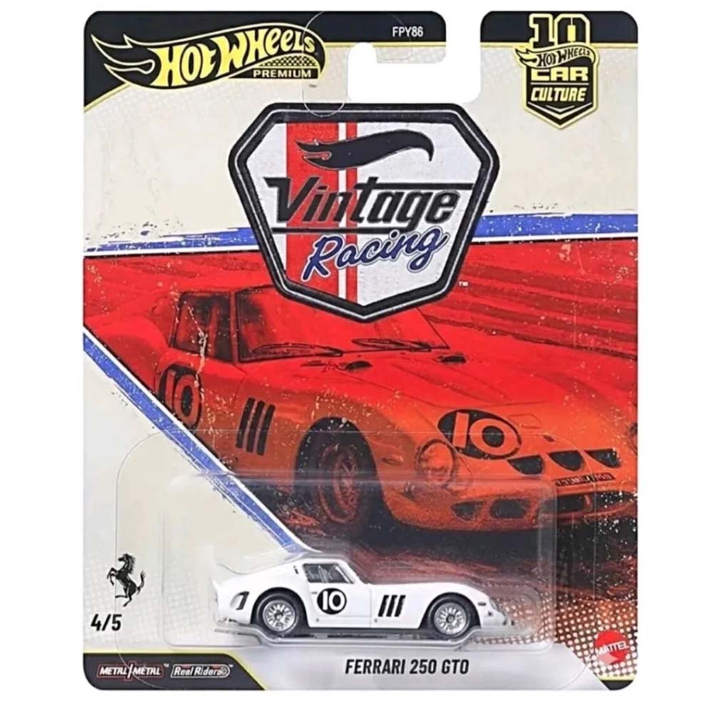 Hot Wheels Car Culture: Vintage Racing Ferrari 250 GTO FPY86