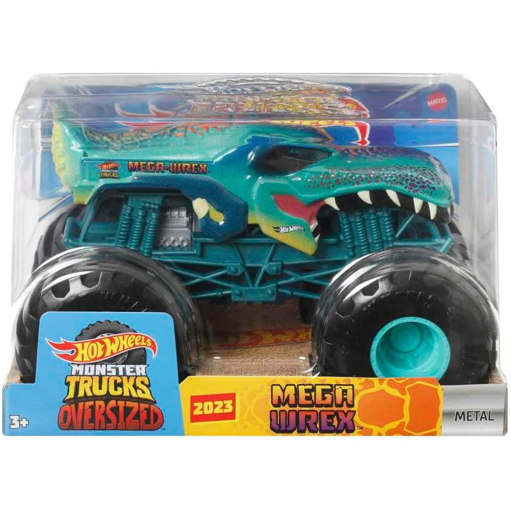 Hot Wheels Monster Trucks Escala 1:24 Mega-Wrex FYJ83 - Edad 3+