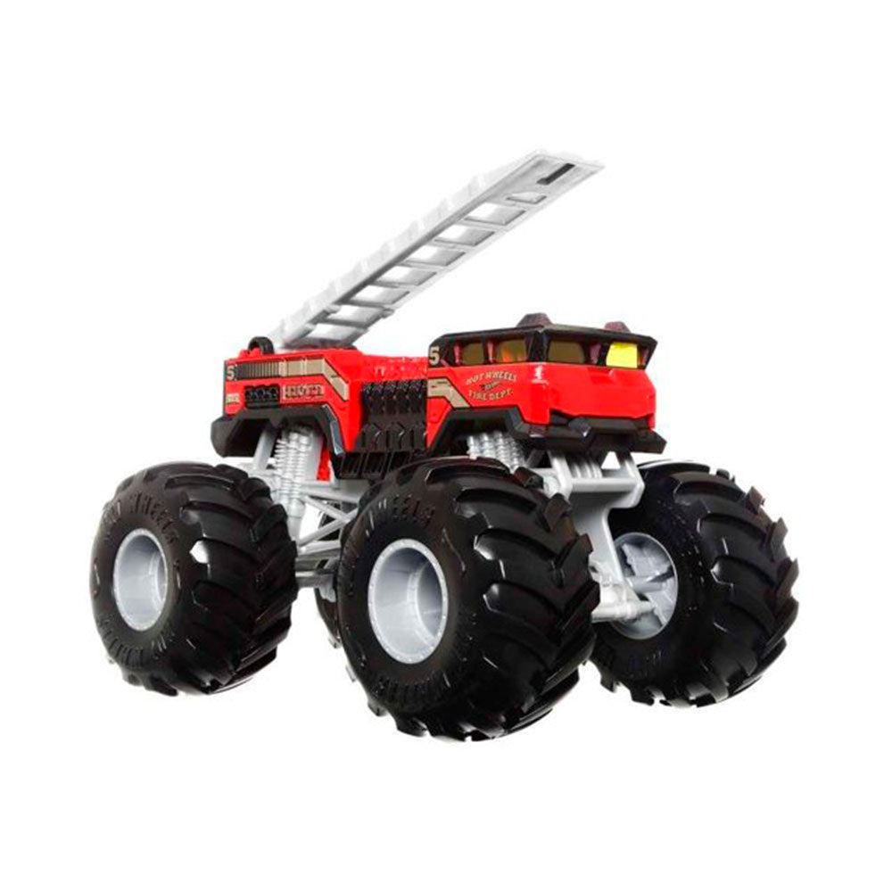 Hot Wheels Monster Trucks Escala 1:24 5 ALARM FYJ83, camiones de juguete
