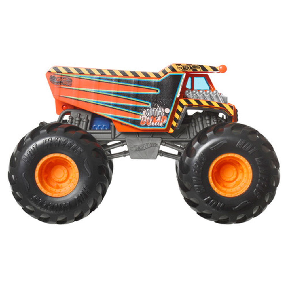 Hot Wheels Monster Trucks Escala 1:24 GOTTA DUMP FYJ83, camiones de juguete