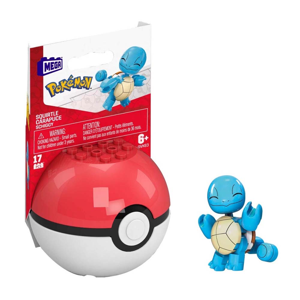 MEGA Pokémon Pokébola Clásico - Squirtle GFC85: Set de construcción para armar - Edad 6+