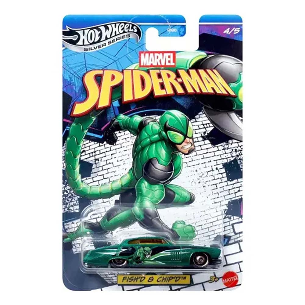 Hot Wheels Silver Series Spider-Man Fish'd & Chip'd GDG83